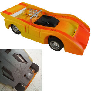 Tyco McLaren M8F Slot Car Yellow Orange Fade HO 440 Chassis Hong Kong